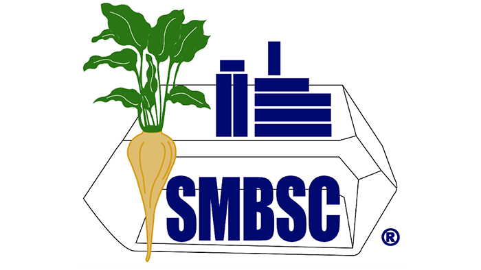 SMBSC logo with beet and factory imagery, representing sugar facility redevelopment and industrial reuse.
